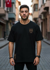 Noir Crest Box-Fit Tee