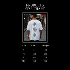 White Aztec Box-Fit Tee