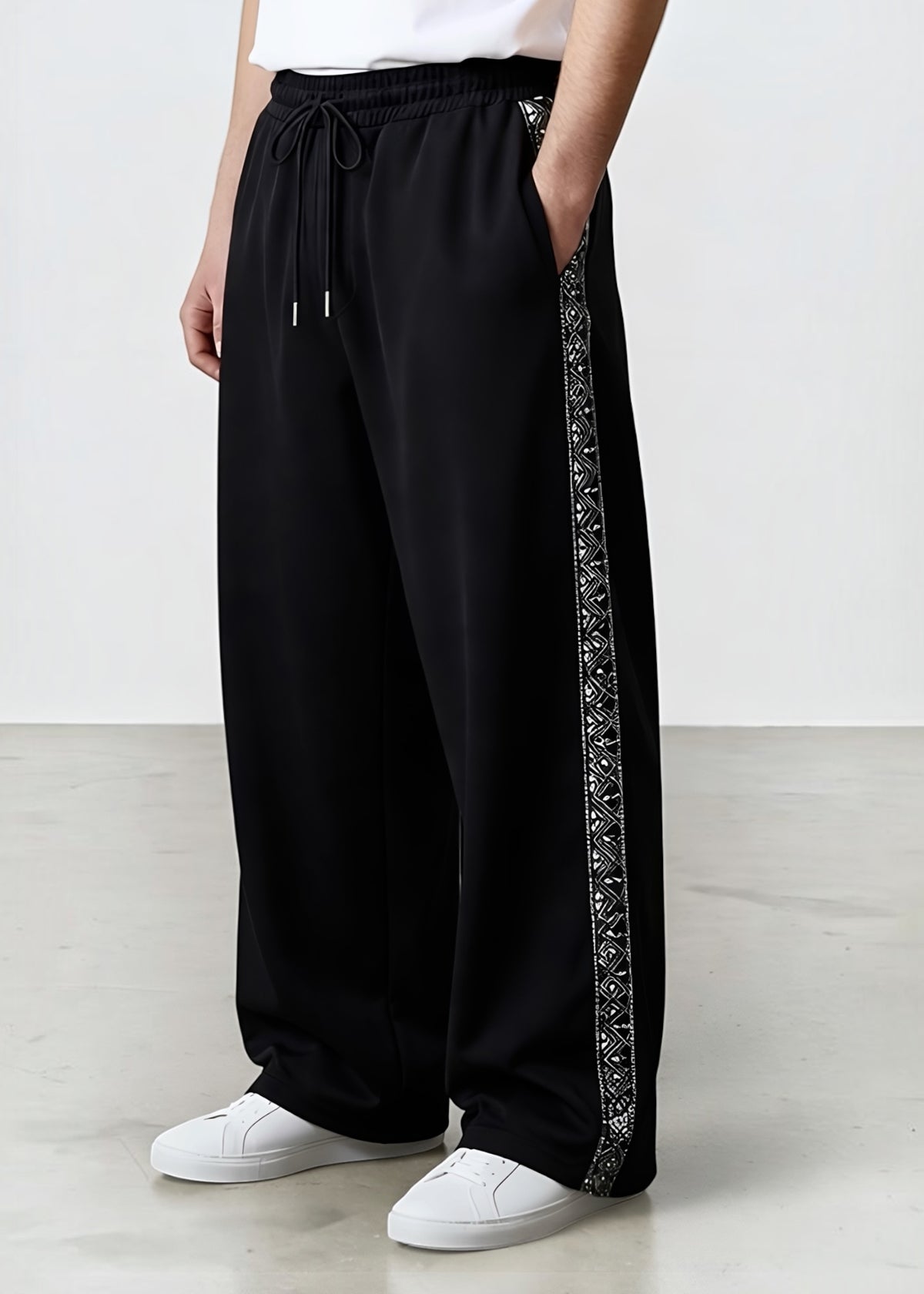Tribal Stripe Loose Fit Trouser