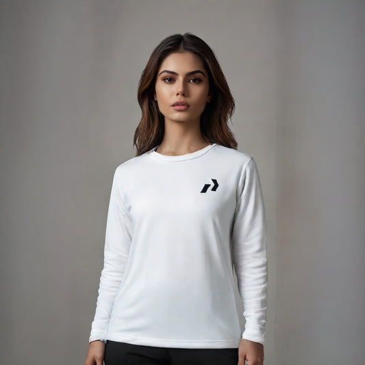 White sweatshirt 350 gsm