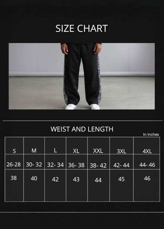 Black Verge Panel Trouser