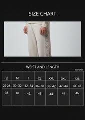 Beige Verge Panel Trouser