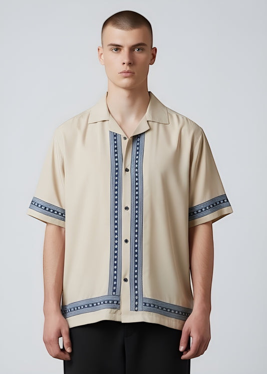 Beige Dune Cuban Shirt