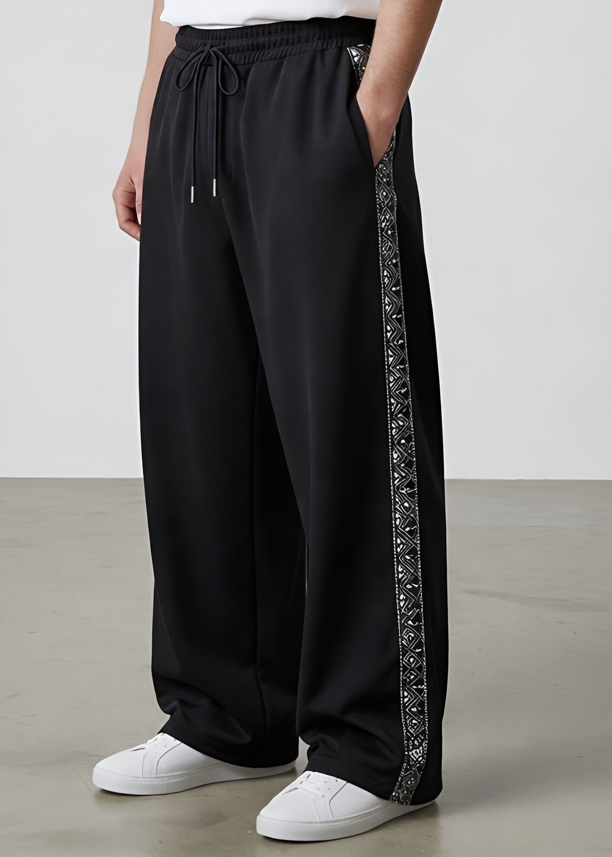 Tribal Stripe Loose Fit Trouser