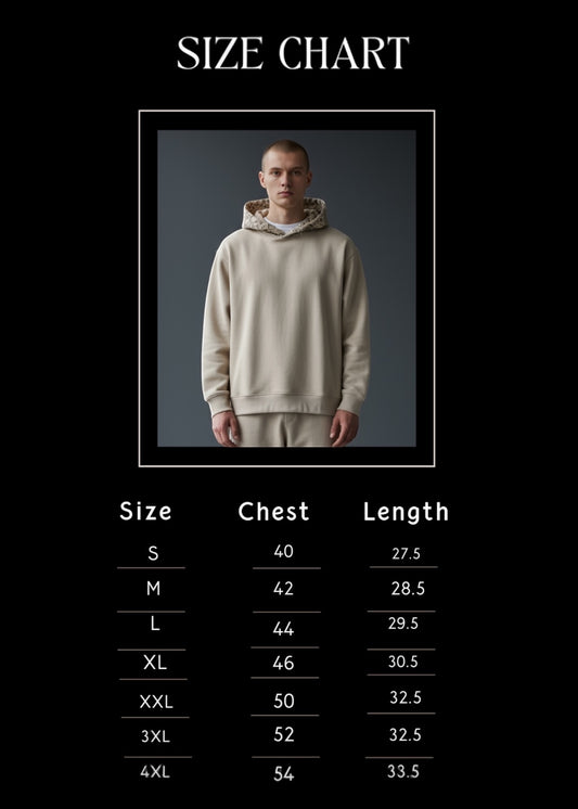 Beige Verge Panel Hoodie