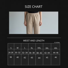 Beige UniSex EaseFit Trouser