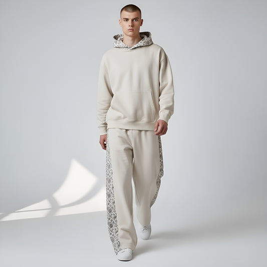 Beige Verge Panel Tracksuit