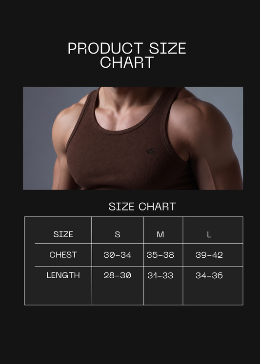 Brown Cotton Rib Tank